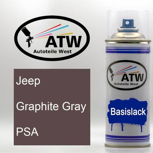Jeep, Graphite Gray, PSA: 400ml Sprühdose, von ATW Autoteile West.